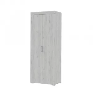 Шкаф распашной 2-х створчатый Гранд дуб крафт белый 80х48х212