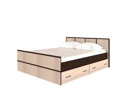 Кровать двуспальная с ящиками Сакура венге/лоредо 160х200