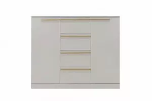 Комод 4 ящика кашемир/золото Николь  120х45х100