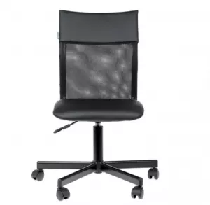 Кресло Бюрократ CH-1399/BLACK черный цвет, спинка сетка, искусственная кожа, крестовина металл (441871)