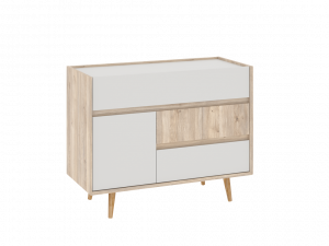 Комод с ящиками Аврора дуб мария кашемир 120х45х80